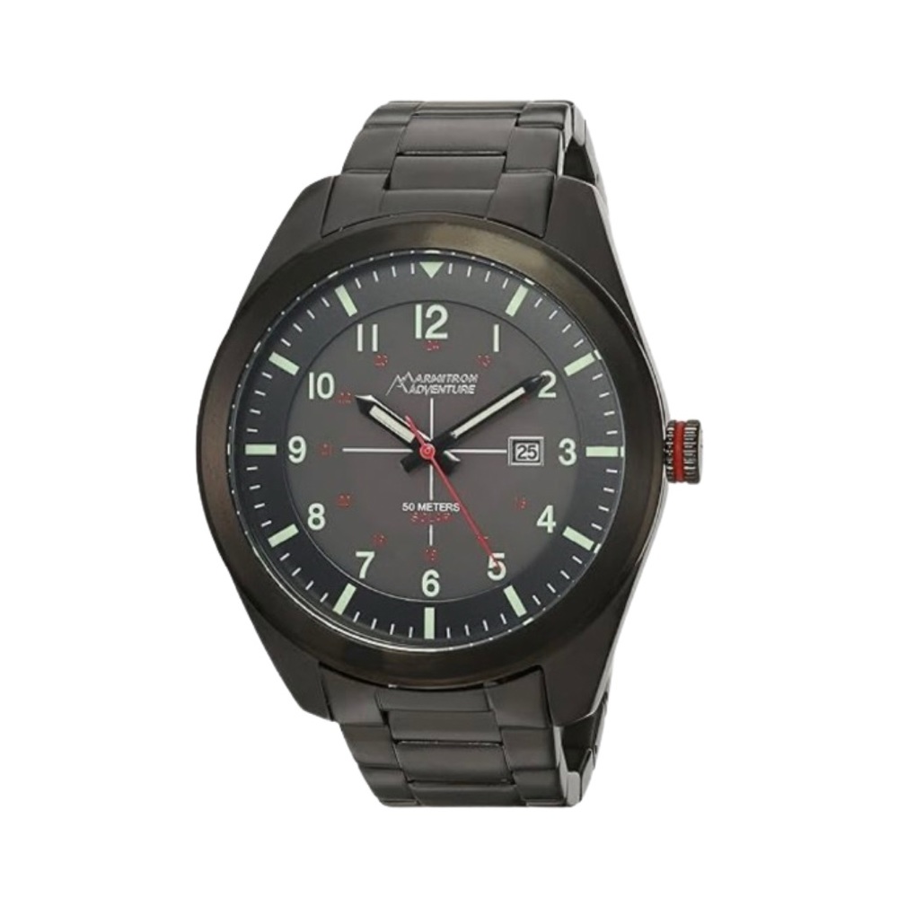 Armitron Adventure Solar Powered Watch Black Red